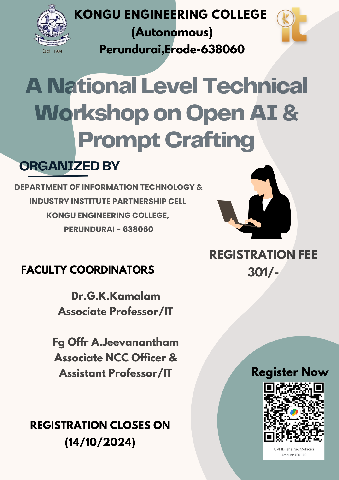 National Level Workshop on Open AI & Prompt Crafting 2024